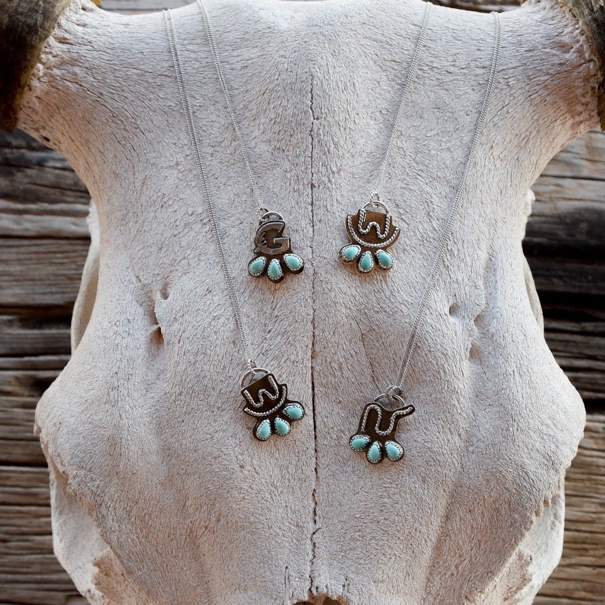 Custom Brand Necklace with Turquoise