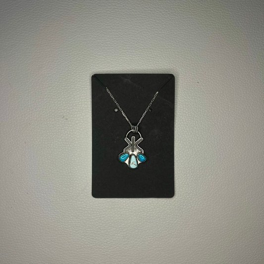 Custom Brand Necklace with Turquoise